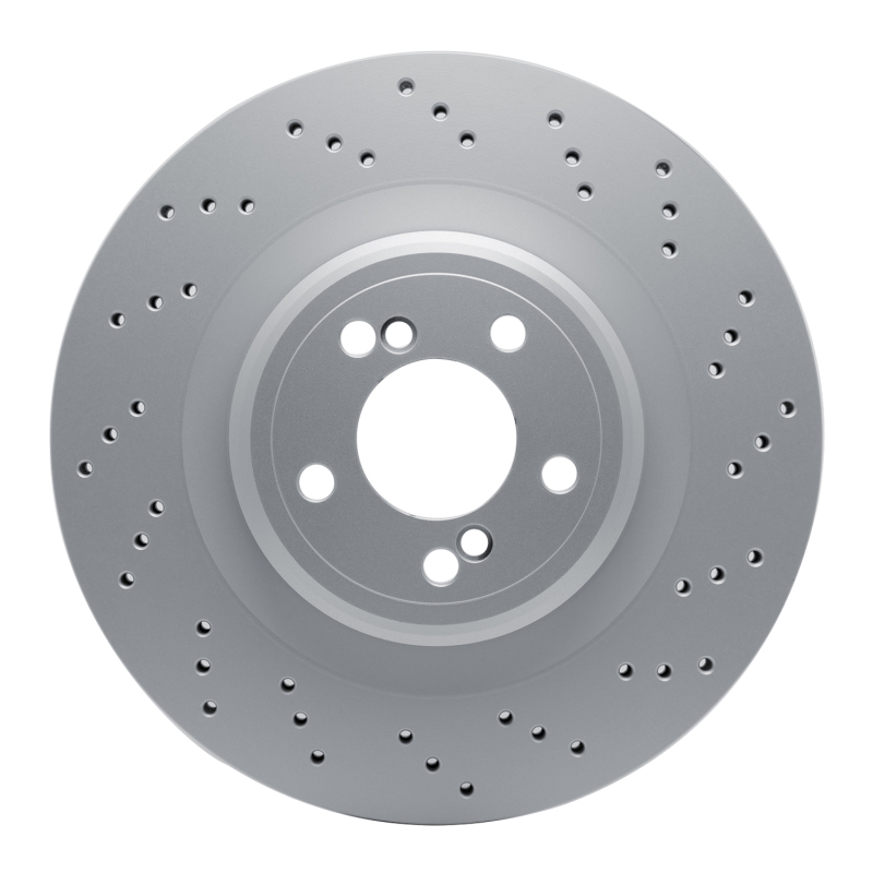 BMW X5 Brake Rotor (1) - Right Rear - R1 Concepts - Drilled Carbon Alloy GeoMET - `15-`19